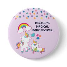 Cute White Unicorns Magical Mama & Baby/Shower