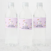 Cute White Unicorns Magical Mama & Baby Waterfles Etiket (Flessen)