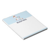 Cute White Unicorns Magical Moeder & Baby Notitieblok (Schuin)