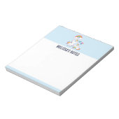 Cute White Unicorns Magical Moeder & Baby Notitieblok (Linkerzijde)