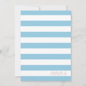 Cute White Whales Couples Baby shower Invite Kaart (Achterkant)