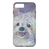 CUTE WHITE YORKIE MIX Case-Mate iPhone CASE (Achterkant)