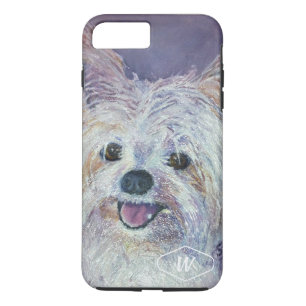 CUTE WHITE YORKIE MIX iPhone 8/7 PLUS HOESJE