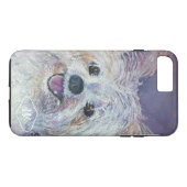 CUTE WHITE YORKIE MIX Case-Mate iPhone CASE (Achterkant (Horizontaal))