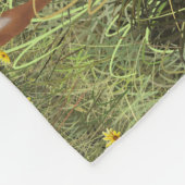 Cute Whitetail Deer Twin Fawns Fleece Deken (Hoek)