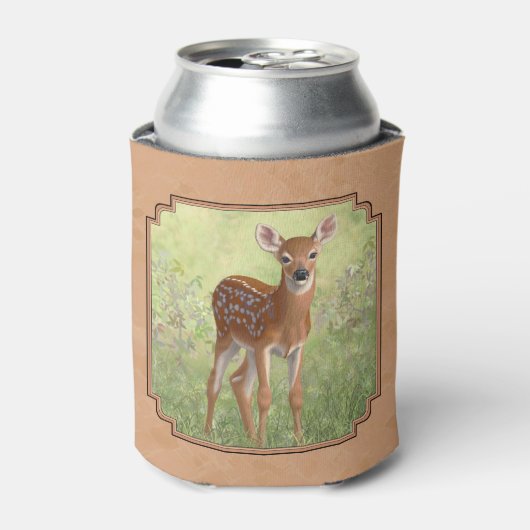 Cute Whitetail Fawn Blikjeskoeler (Blikje Voorkant)