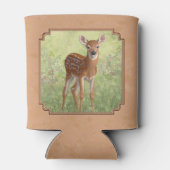 Cute Whitetail Fawn Blikjeskoeler (Achterkant)