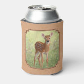 Cute Whitetail Fawn Blikjeskoeler (Blikje Achterkant)