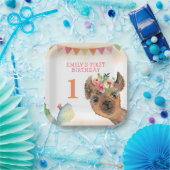 Cute Whole Llama Fun Birthday Party Bord (Feest)