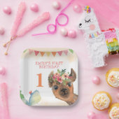 Cute Whole Llama Fun Birthday Party Bord (Feest)
