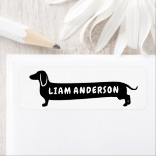 Cute Wiener Dog Eigen label