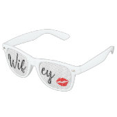 CUTE! 😎  Wifey Sunglasses – Fun Kiss Lips Lens  Retro Zonnebril (Gekanteld)