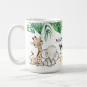 Cute Wild and Three Safari Animal Birthday Koffiemok (Links)