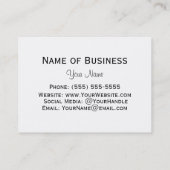 Cute Wild Animal Grizzly Beer Face Visitekaartje (Achterkant)