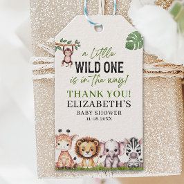 Cute Wild Animals Baby Shower Boy Cadeaulabel