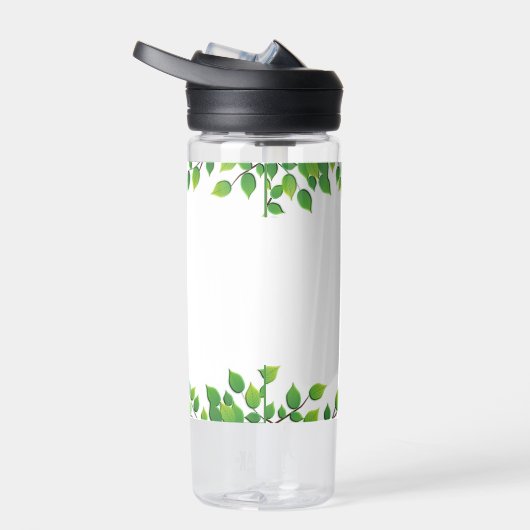 Cute Wild Baby Leopard op witte waterfles (Rechts)