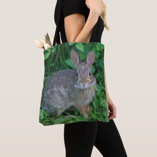Cute Wild Brown Rabbit Wildlife Animal Tote Bag (Dichtbij)