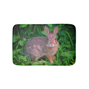 Cute Wild Brown Rabbit Wildlife Badmat