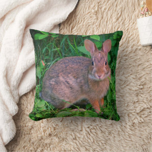 Cute Wild Brown Rabbit Wildlife Kussen