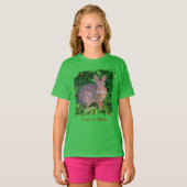 Cute Wild Brown Rabbit Wildlife Personalized T-shirt (Voorkant volledig)