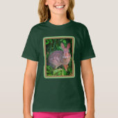 Cute Wild Brown Rabbit Wildlife T-shirt (Voorkant)