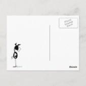 Cute Wild Goose Chase Horse Cartoon Briefkaart (Achterkant)