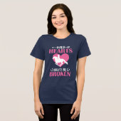 Cute wild hearts horse lovers  Tri-Blend shirt (Voorkant volledig)