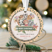 Cute Wild One Oerwoud, 1 kerst Ornament