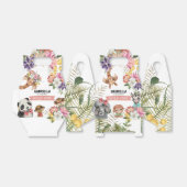 Cute Wild One Oerwoud Girl Birthday Bedankdoosjes (Uitgevouwen)