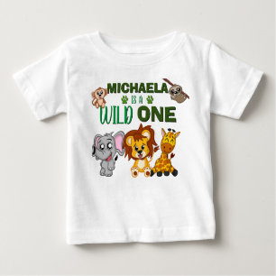 Cute Wild One Oerwoud Safari Animals First Birthda