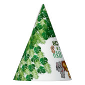 Cute Wild One Oerwoud Safari Animals First Birthda Feesthoedjes (Links)