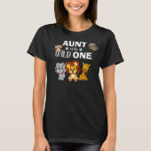 Cute Wild One Oerwoud Safari dierentuin T-shirt (Voorkant)
