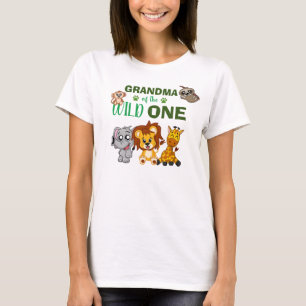 Cute Wild One Oerwoud Safari dierentuin T-shirt