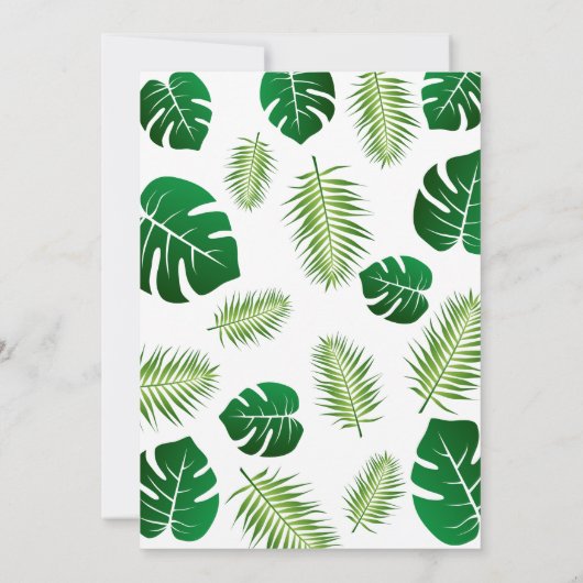 Cute Wild One Oerwoud Safari Virtual First Birthda Kaart (Achterkant)