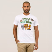 Cute Wild One Oerwoud Safari Zoo Animal oom T-shirt (Voorkant volledig)
