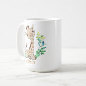 Cute Wild One Safari Animal Birthday Coffee Mok (Voorkant links)