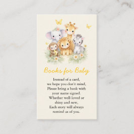 Cute Wild One Safari Animals Books for Baby  Informatiekaartje