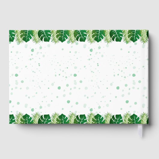 Cute Wild One Safari Oerwoud Animals 1e verjaardag Gastenboek (Achterkant)