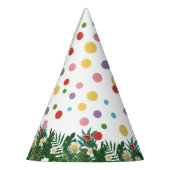 Cute Wild One Tropical Parrot & Confetti Birthday Feesthoedjes (Links)