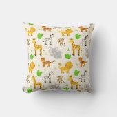 Cute Wild Safari Animal Modern Kinder Pattern Kussen (Voorkant)