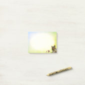 Cute Wild Squirrel on Pastel Background Post-it® Notes (Op bureau)