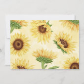 Cute Wild Sunflower die TWEE verjaardag gaat viere Kaart (Achterkant)