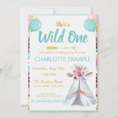 Cute Wild Teepee Birthday Party Custom RSVP Kaart (Voorkant)