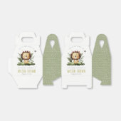Cute Wild Tropical Oerwoud Animal Lion Birthday Bedankdoosjes (Uitgevouwen)