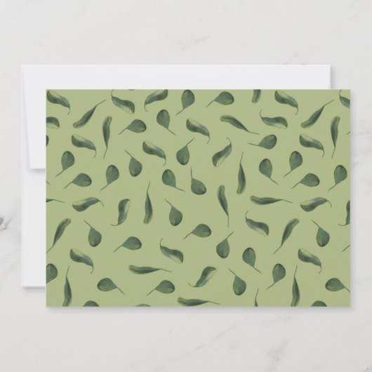 Cute Wild, Young & Three Oerwoud 3rd Birthday Part Kaart (Achterkant)