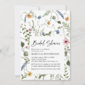 Cute Wildbloemen Boho Chic Vrijgezellenfeest Kaart (Voorkant)