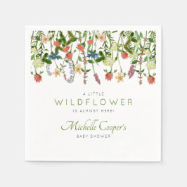 Cute Wildflower Baby shower Napkins Servet