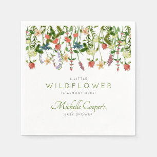 Cute Wildflower Baby shower Napkins Servet