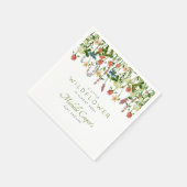 Cute Wildflower Baby shower Napkins Servet (Hoek)