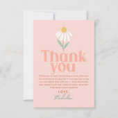 Cute Wildflower Daisy Meisjes Bedankt Verjaardag (Voorkant)